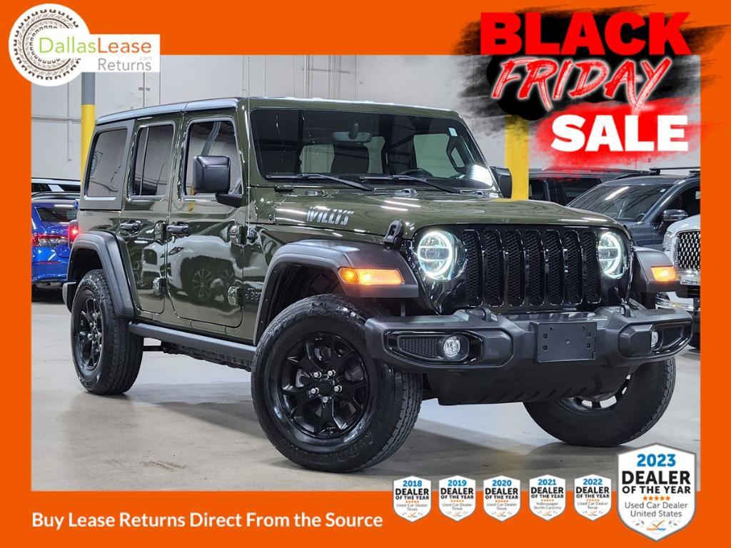 used 2021 Jeep Wrangler Unlimited car, priced at $26,272