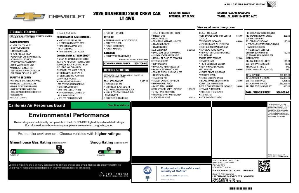 used 2025 Chevrolet Silverado 2500 car, priced at $63,910