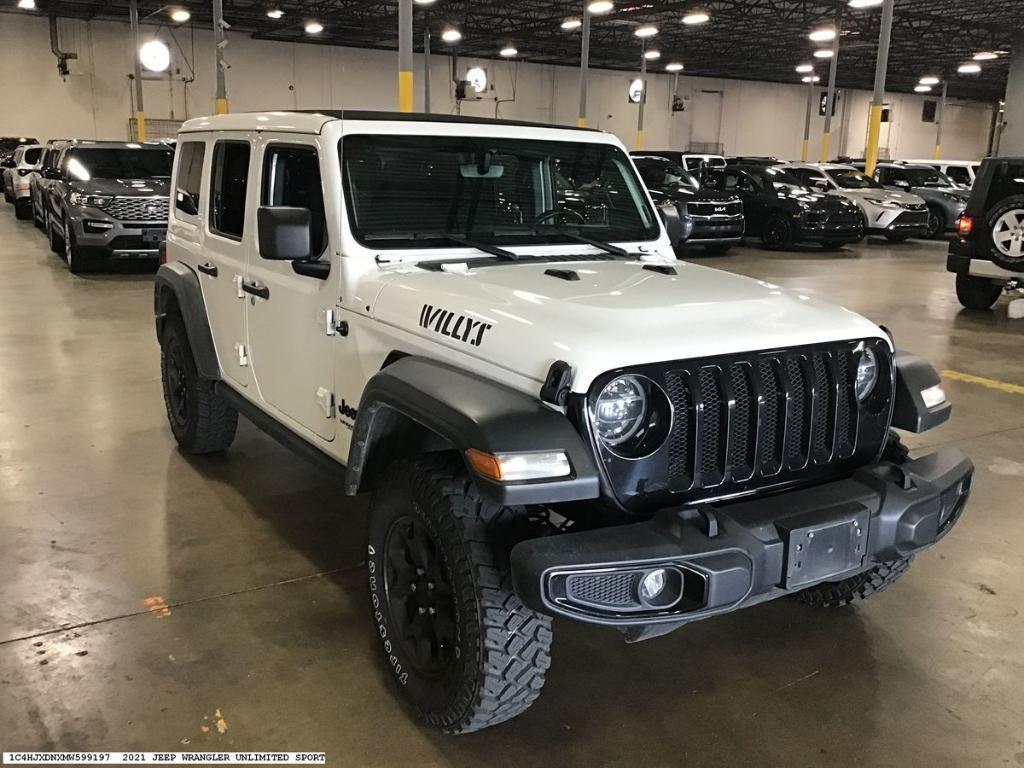 used 2021 Jeep Wrangler Unlimited car, priced at $35,212