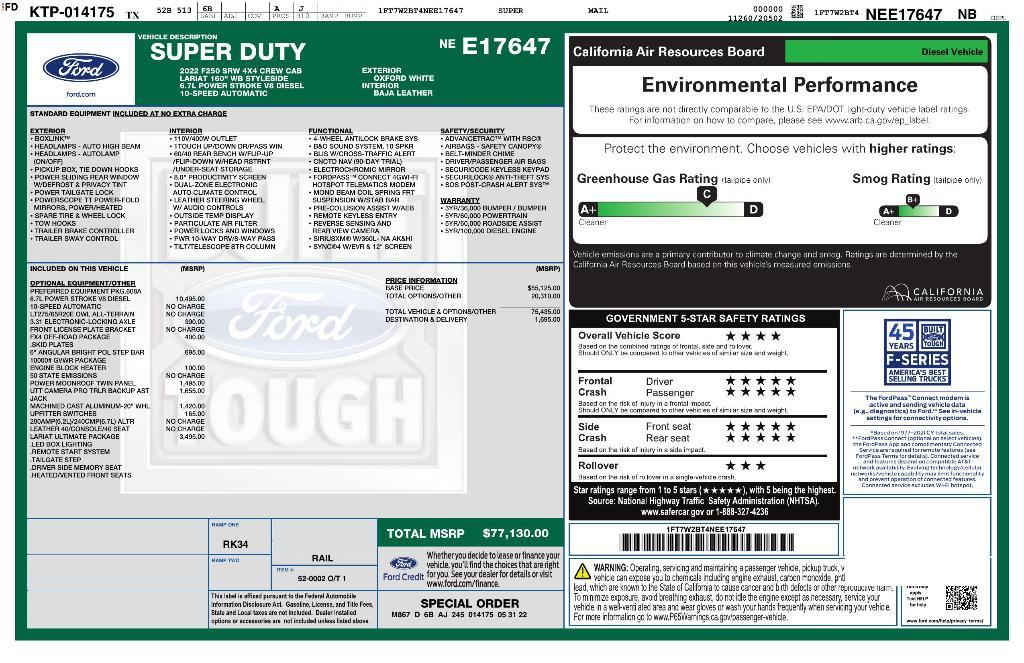 used 2022 Ford F-250 car, priced at $68,933