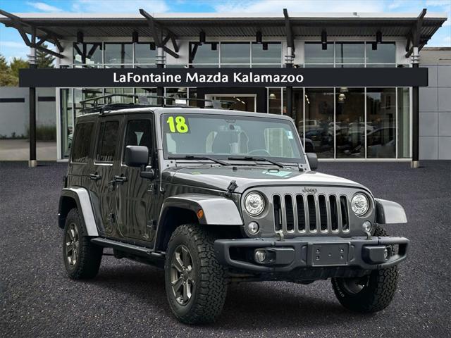 used 2018 Jeep Wrangler JK Unlimited car, priced at $19,500