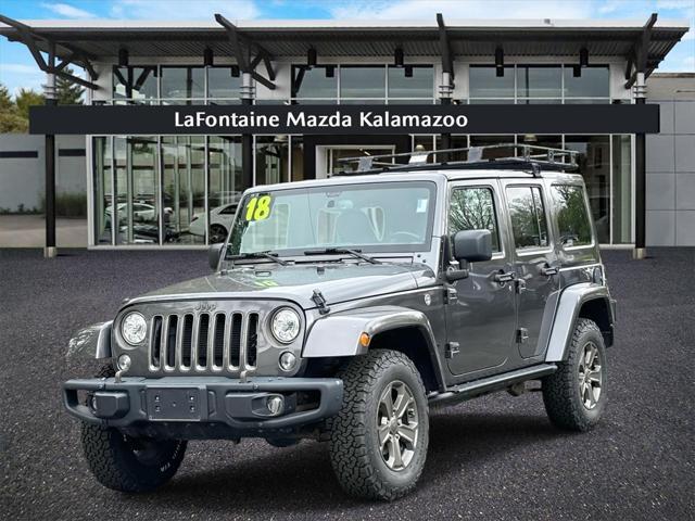 used 2018 Jeep Wrangler JK Unlimited car, priced at $19,500
