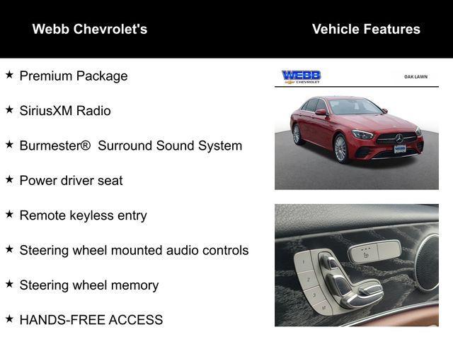 used 2022 Mercedes-Benz E-Class car, priced at $40,500