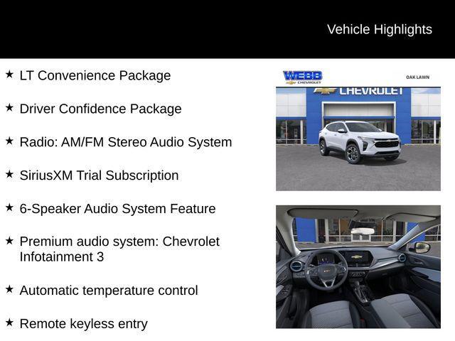new 2025 Chevrolet Trax car, priced at $25,485