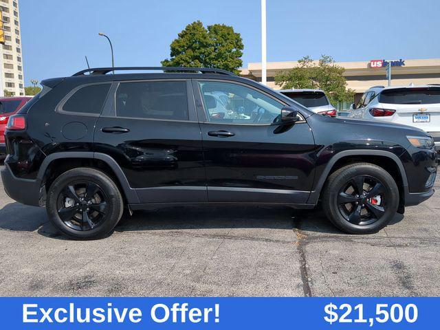 used 2021 Jeep Cherokee car, priced at $21,500