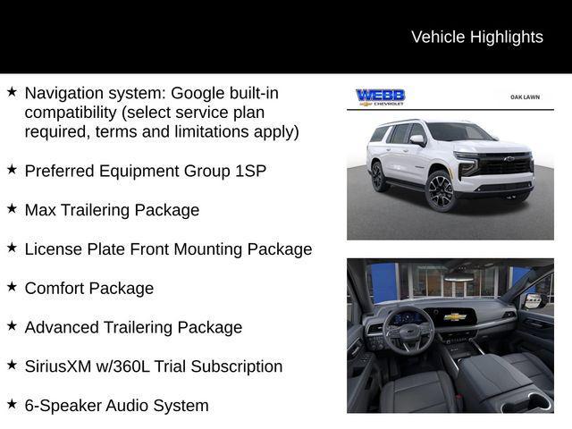 new 2025 Chevrolet Suburban car, priced at $78,186