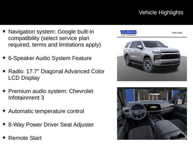 new 2025 Chevrolet Tahoe car, priced at $62,571