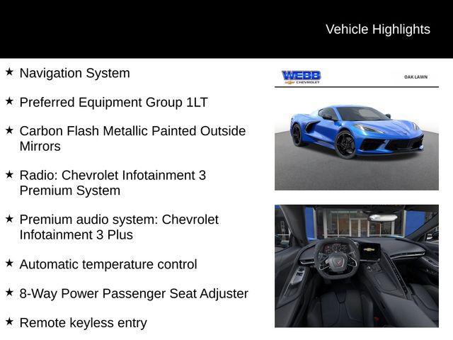 new 2025 Chevrolet Corvette car, priced at $74,590