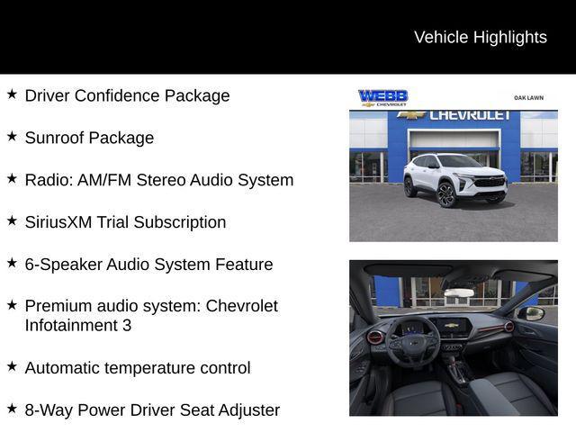new 2025 Chevrolet Trax car, priced at $27,585