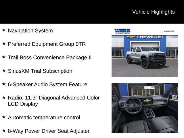 new 2025 Chevrolet Colorado car, priced at $43,545
