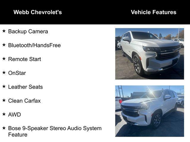 used 2023 Chevrolet Tahoe car, priced at $56,200