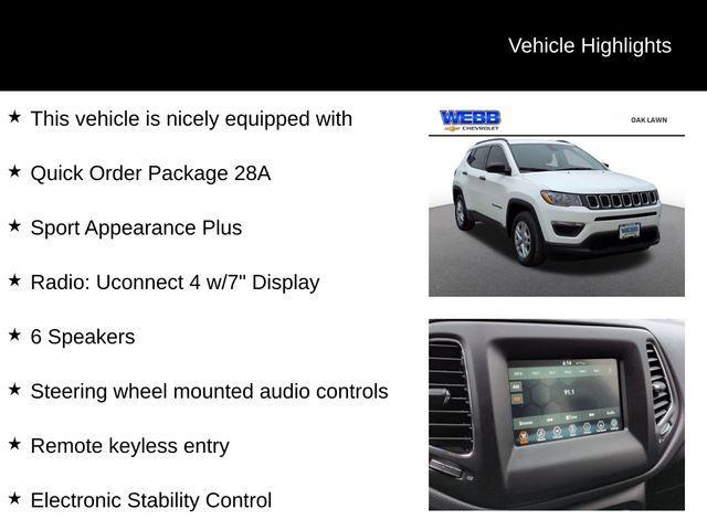 used 2019 Jeep Compass car, priced at $15,148