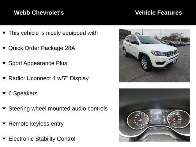 used 2019 Jeep Compass car, priced at $15,582