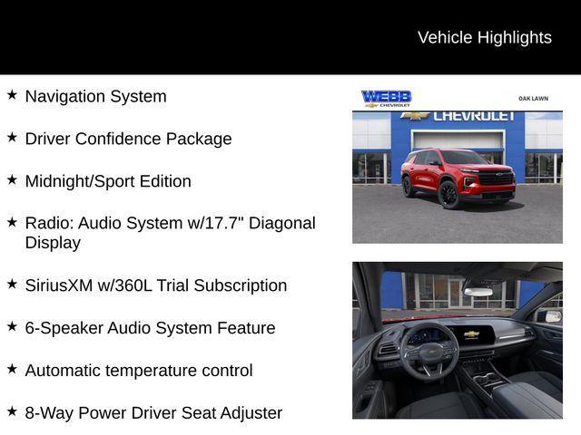 new 2025 Chevrolet Traverse car, priced at $44,724