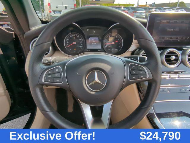 used 2017 Mercedes-Benz C-Class car, priced at $24,790