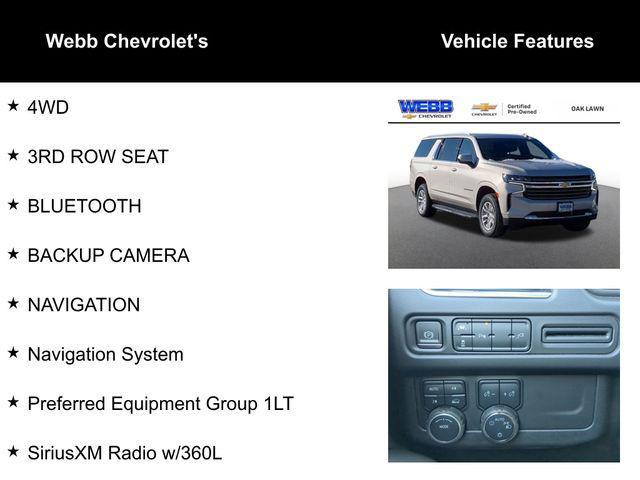 used 2022 Chevrolet Suburban car, priced at $52,977