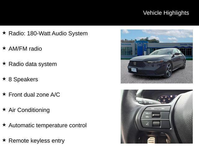 used 2024 Honda Accord Hybrid car, priced at $24,998