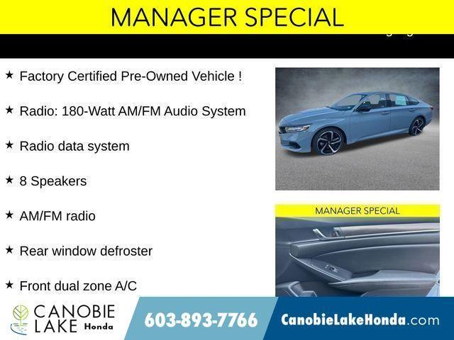 used 2022 Honda Accord car, priced at $24,999