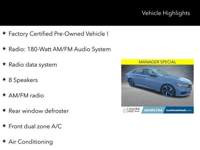 used 2022 Honda Accord car, priced at $24,999