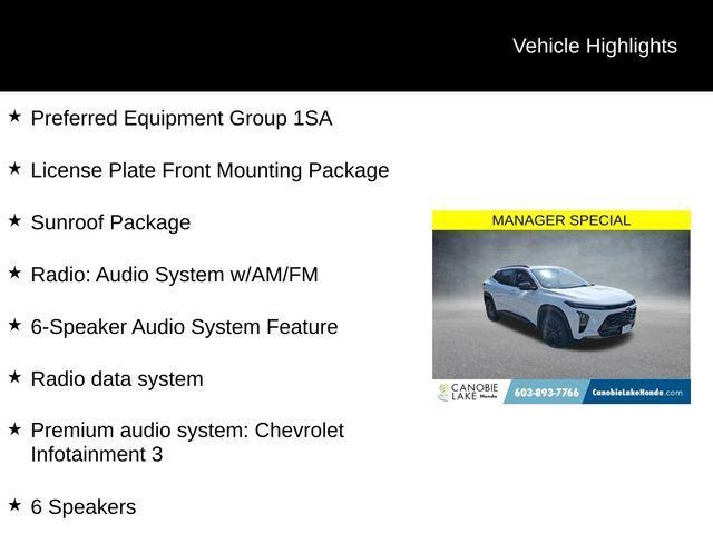 used 2024 Chevrolet Trax car, priced at $19,998