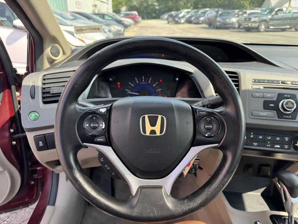 used 2012 Honda Civic car, priced at $6,995