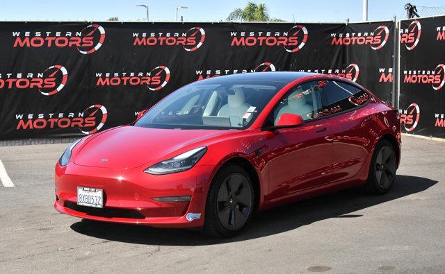 used 2021 Tesla Model 3 car, priced at $26,500