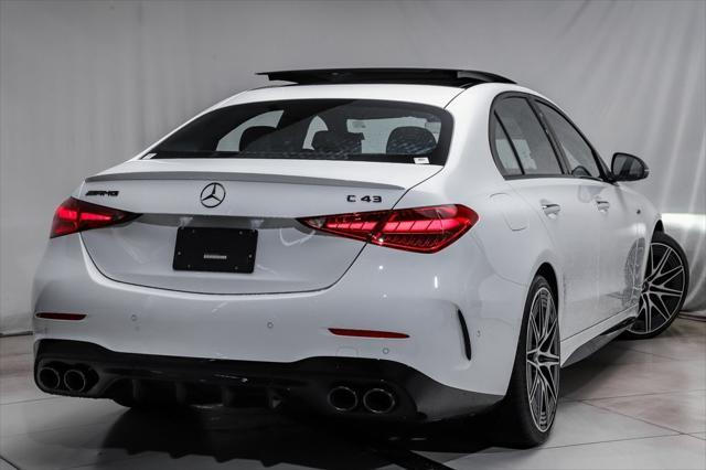 new 2025 Mercedes-Benz AMG C 43 car, priced at $76,040