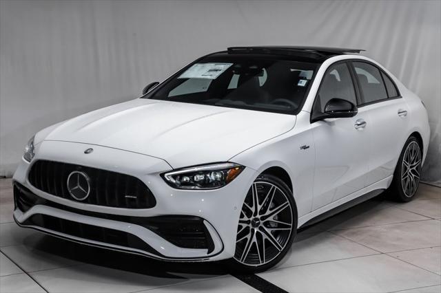 new 2025 Mercedes-Benz AMG C 43 car, priced at $76,040