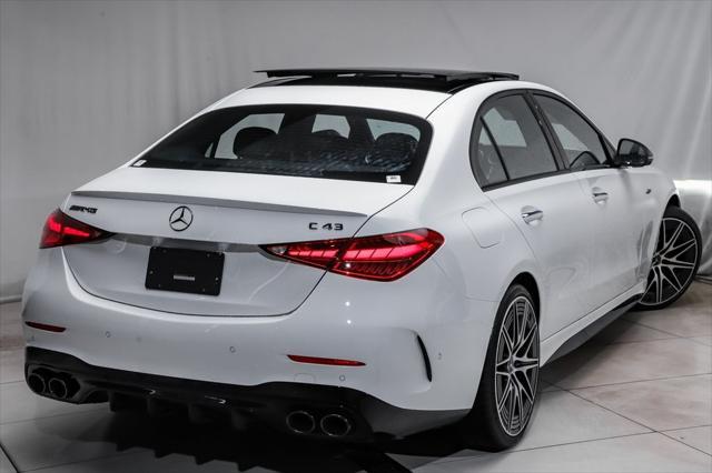 new 2025 Mercedes-Benz AMG C 43 car, priced at $76,040