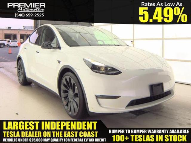 used 2022 Tesla Model Y car, priced at $22,999
