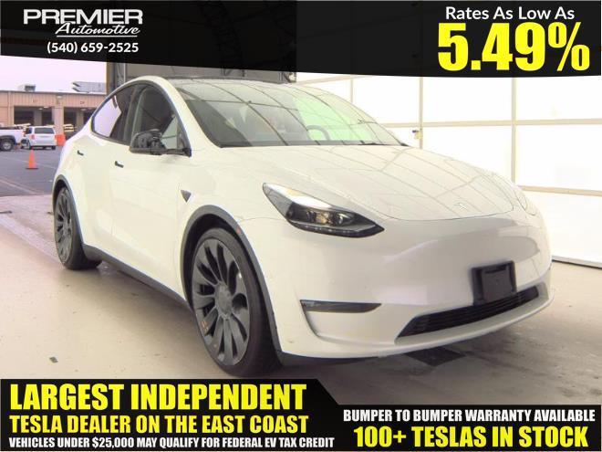 used 2022 Tesla Model Y car, priced at $22,999