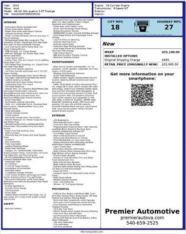 used 2014 Audi A6 car, priced at $12,999