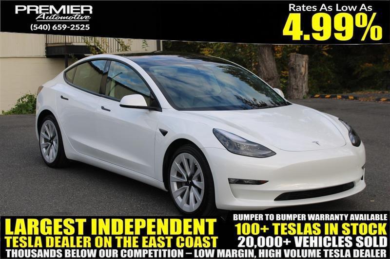 used 2022 Tesla Model 3 car, priced at $17,999