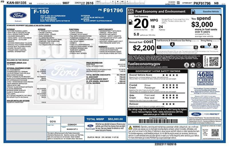 used 2023 Ford F-150 car, priced at $31,450