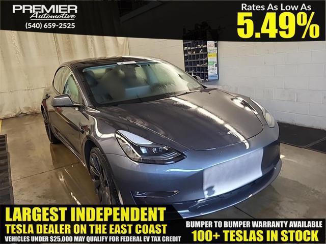 used 2022 Tesla Model 3 car, priced at $23,999
