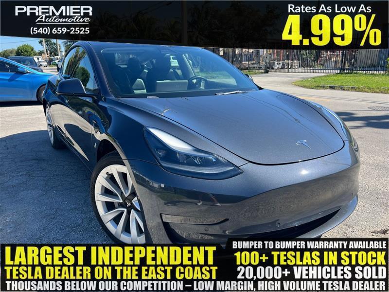 used 2022 Tesla Model 3 car, priced at $17,450