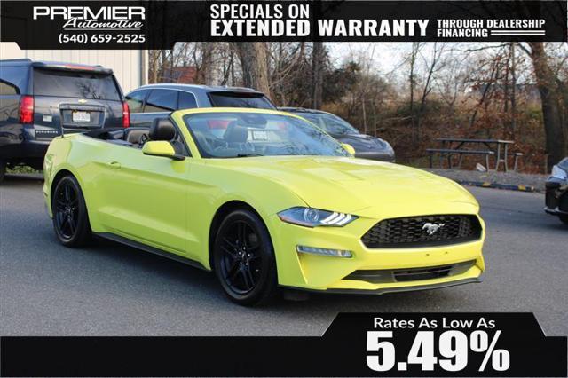 used 2021 Ford Mustang car, priced at $21,999