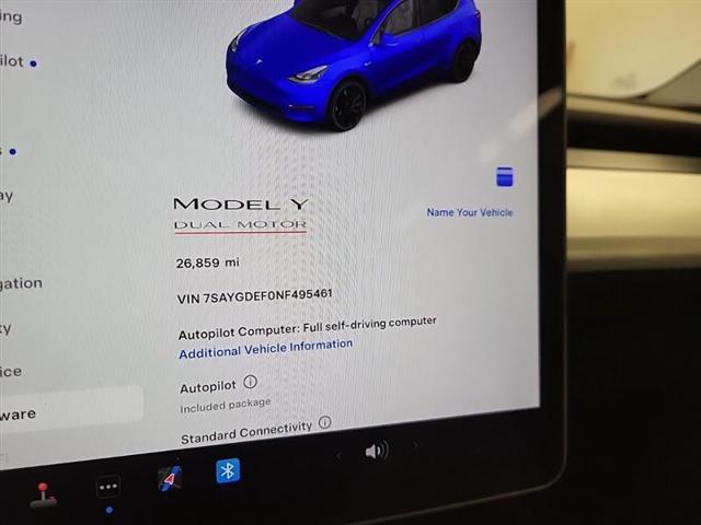 used 2022 Tesla Model Y car, priced at $27,999