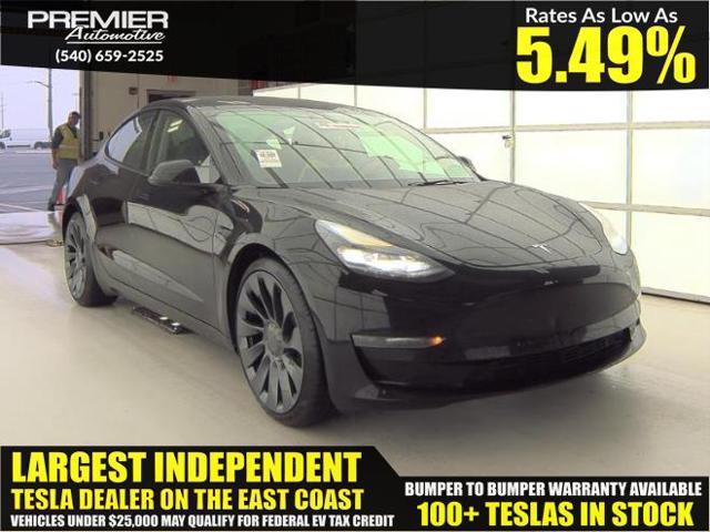 used 2023 Tesla Model 3 car, priced at $22,999