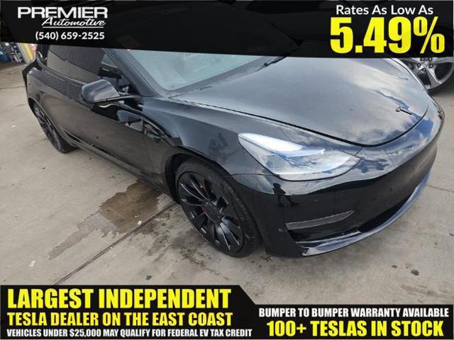 used 2023 Tesla Model 3 car, priced at $23,999