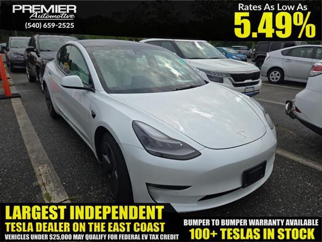 used 2022 Tesla Model 3 car, priced at $19,999