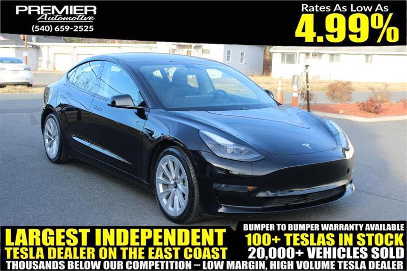 used 2021 Tesla Model 3 car, priced at $21,999