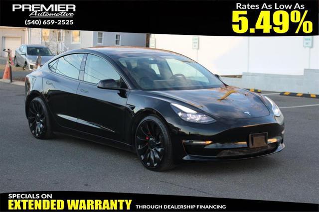 used 2022 Tesla Model 3 car, priced at $19,450