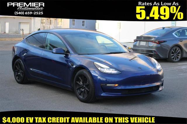 used 2022 Tesla Model 3 car, priced at $18,450