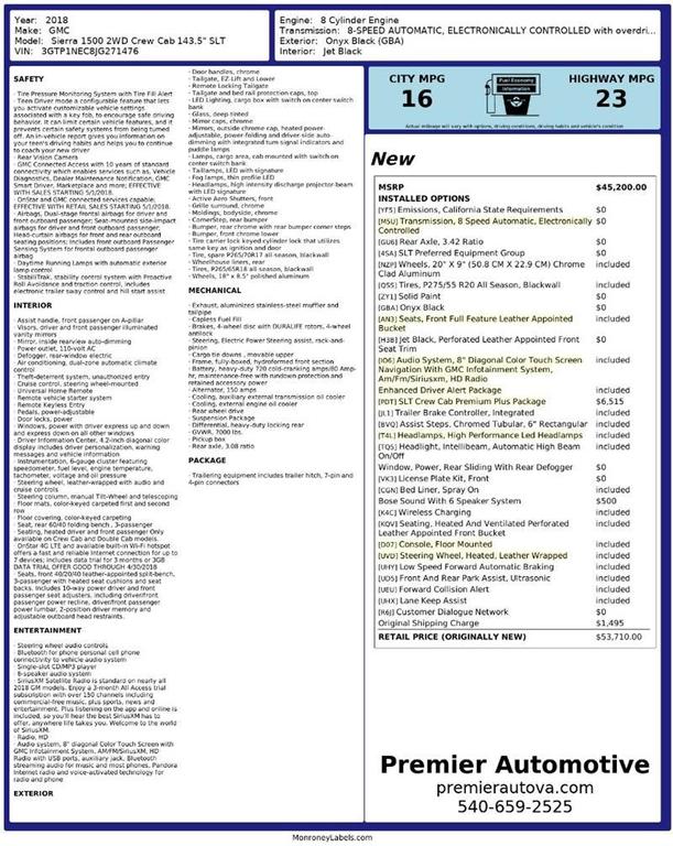 used 2018 GMC Sierra 1500 car, priced at $18,950