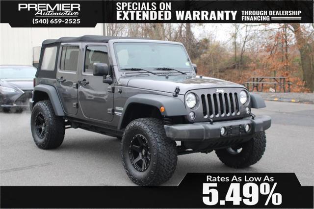 used 2017 Jeep Wrangler Unlimited car, priced at $16,999