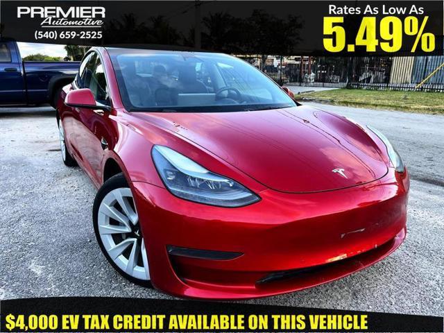 used 2022 Tesla Model 3 car, priced at $13,450