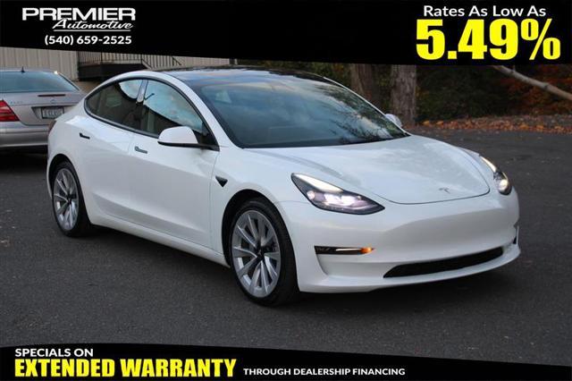 used 2022 Tesla Model 3 car, priced at $22,750