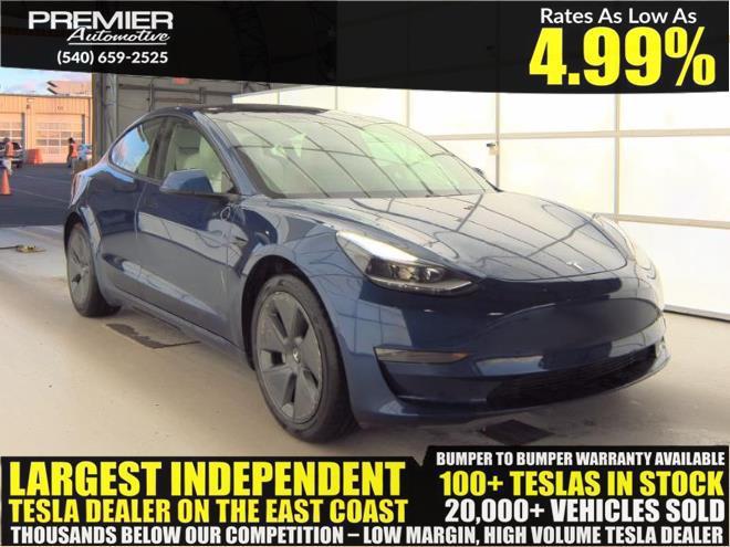 used 2021 Tesla Model 3 car, priced at $16,450