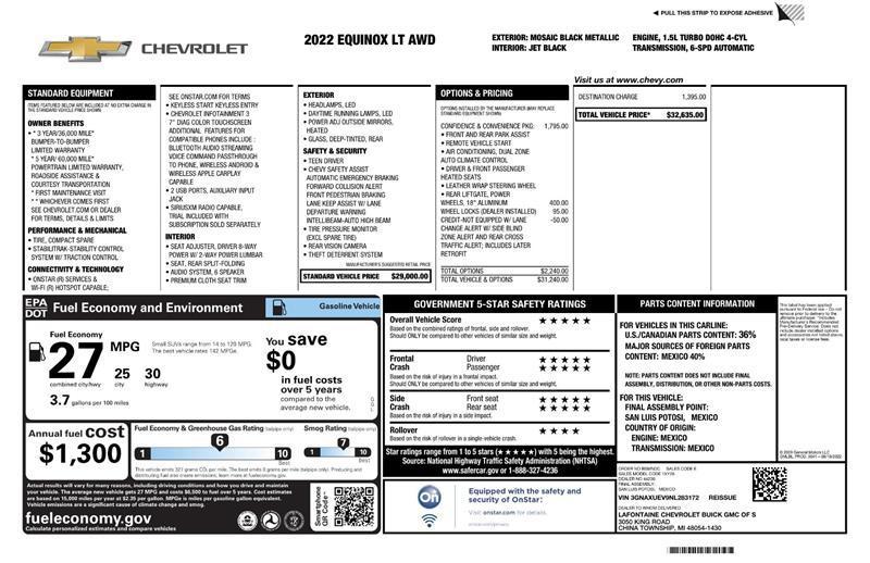 used 2022 Chevrolet Equinox car, priced at $15,999